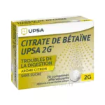 Citrate De Betaïne Upsa 2 G Comprimés Effervescents Sans Sucre Citron 2t/10 à MONTEREAU-FAULT-YONNE
